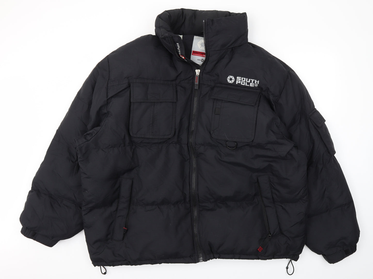 SOUTH POLICE Mens Black   Jacket Coat Size 2XL