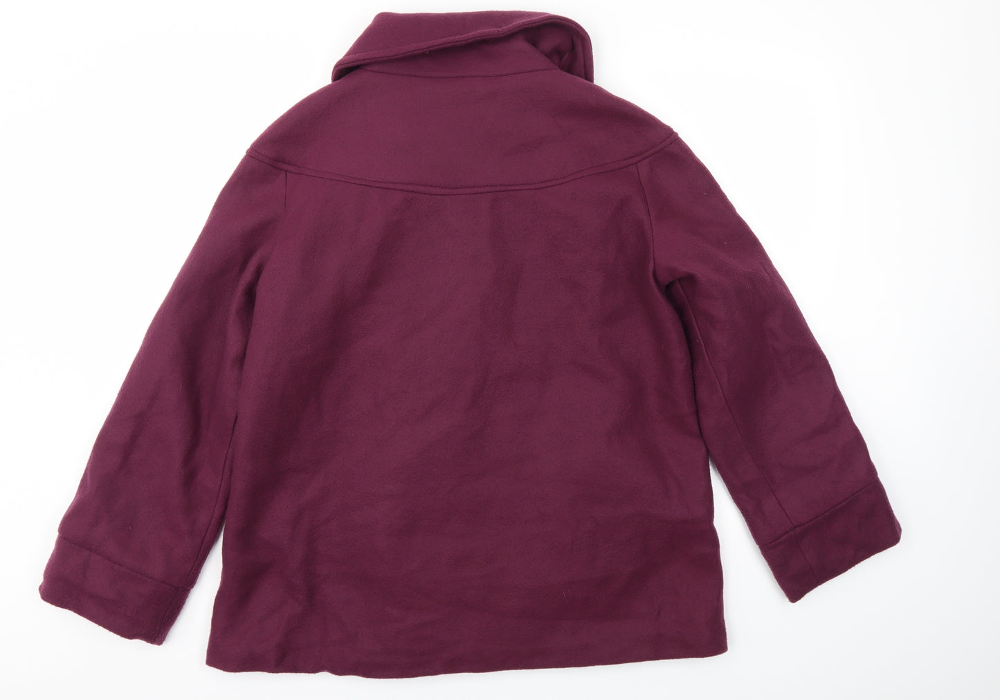 Anne De Lancay Womens Purple   Jacket Coat Size 14