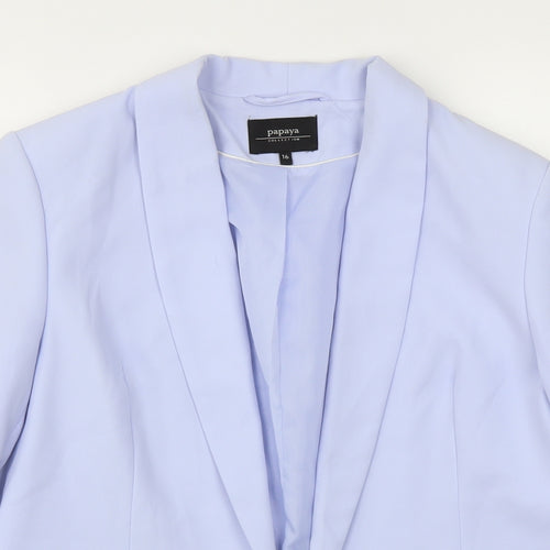 Papaya Womens Blue   Jacket Blazer Size 16