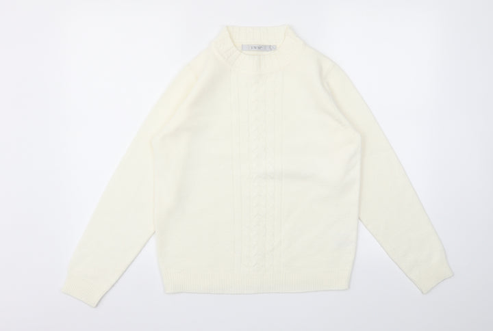 EWM Womens Ivory Pullover Jumper Size S
