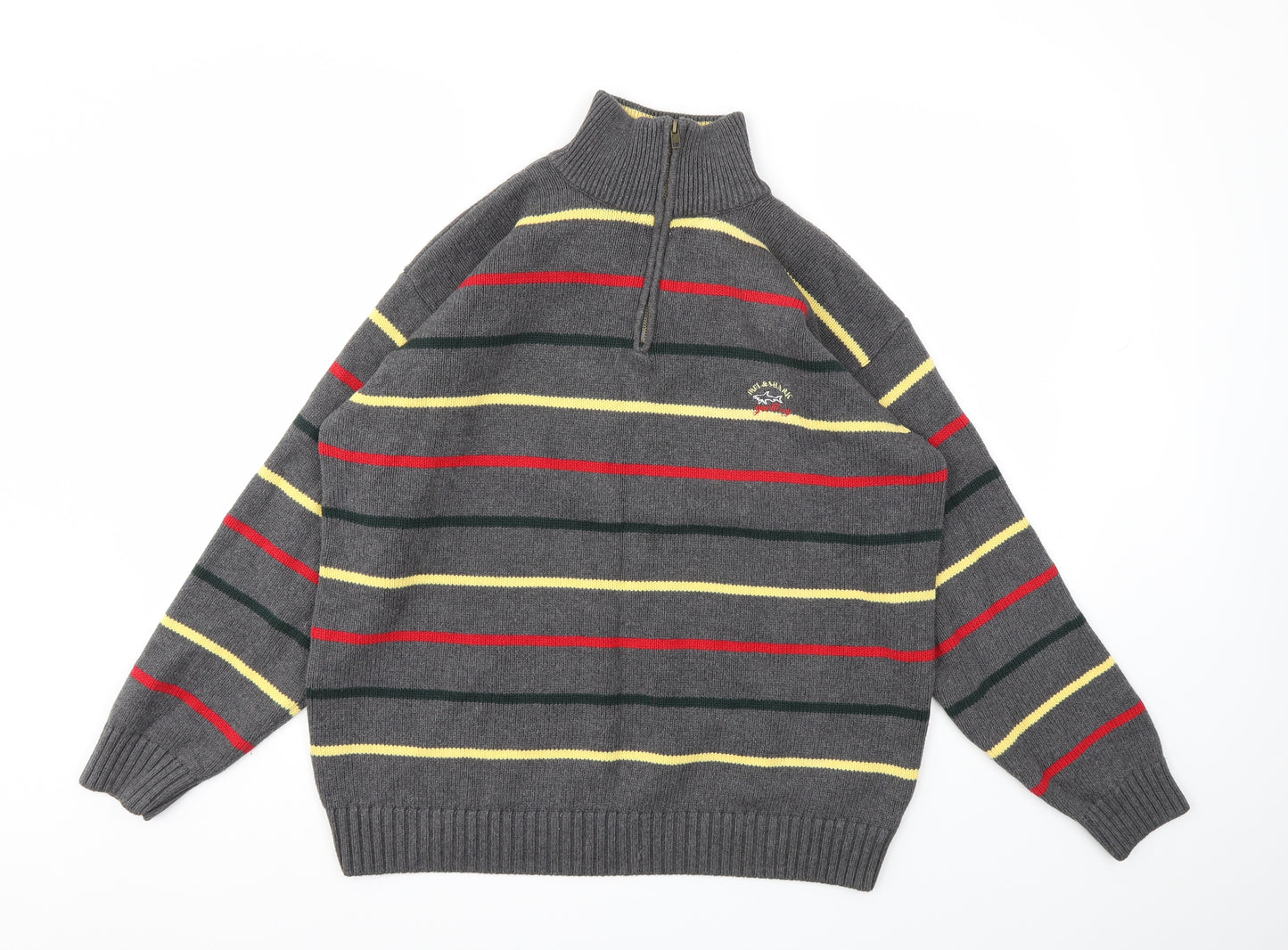 Paul & Shark Mens Multicoloured Striped  Pullover Sweatshirt Size XL