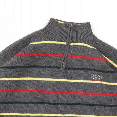 Paul & Shark Mens Multicoloured Striped  Pullover Sweatshirt Size XL