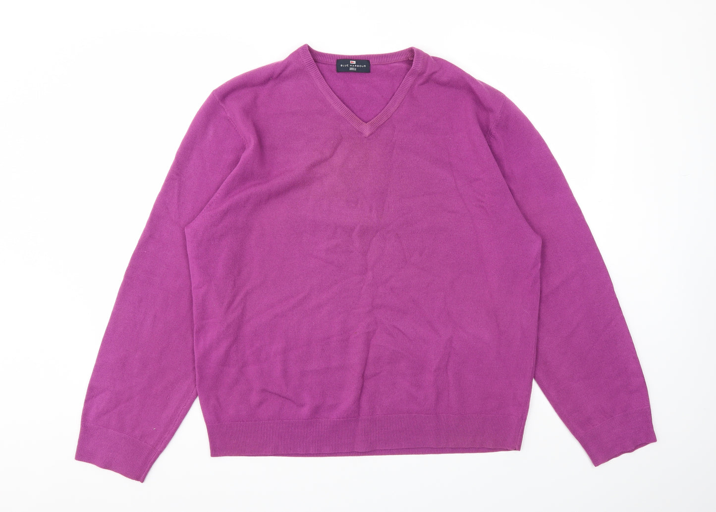 M&S Mens Purple   Pullover Sweatshirt Size XL