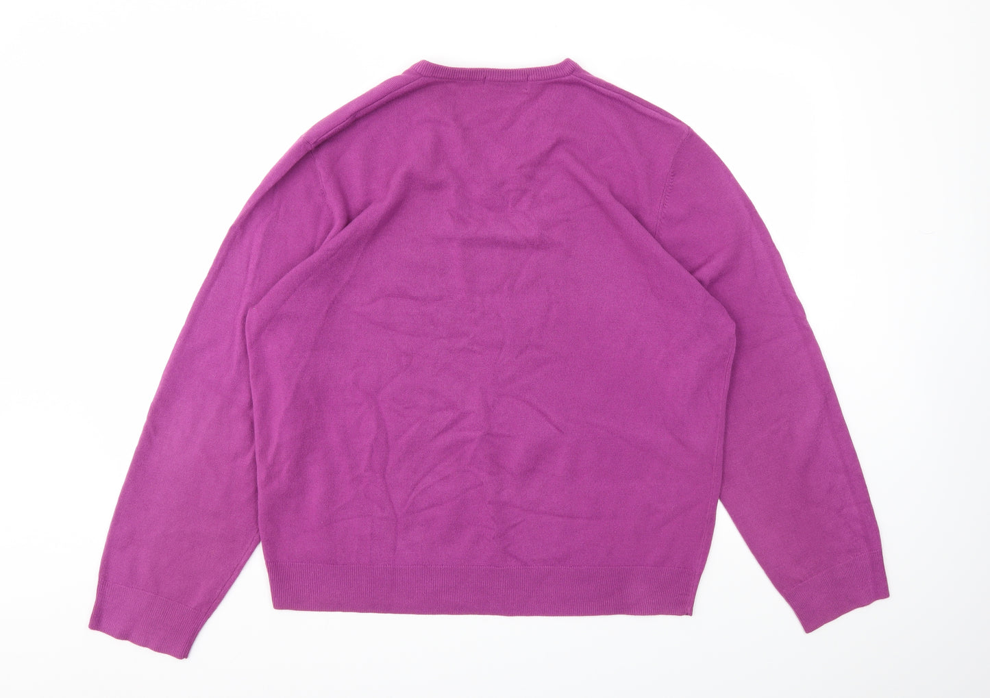 M&S Mens Purple   Pullover Sweatshirt Size XL