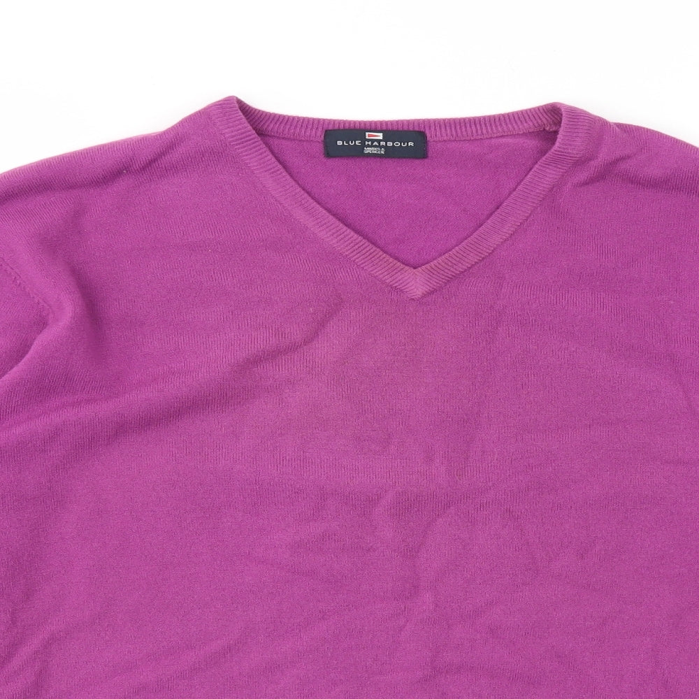 M&S Mens Purple   Pullover Sweatshirt Size XL