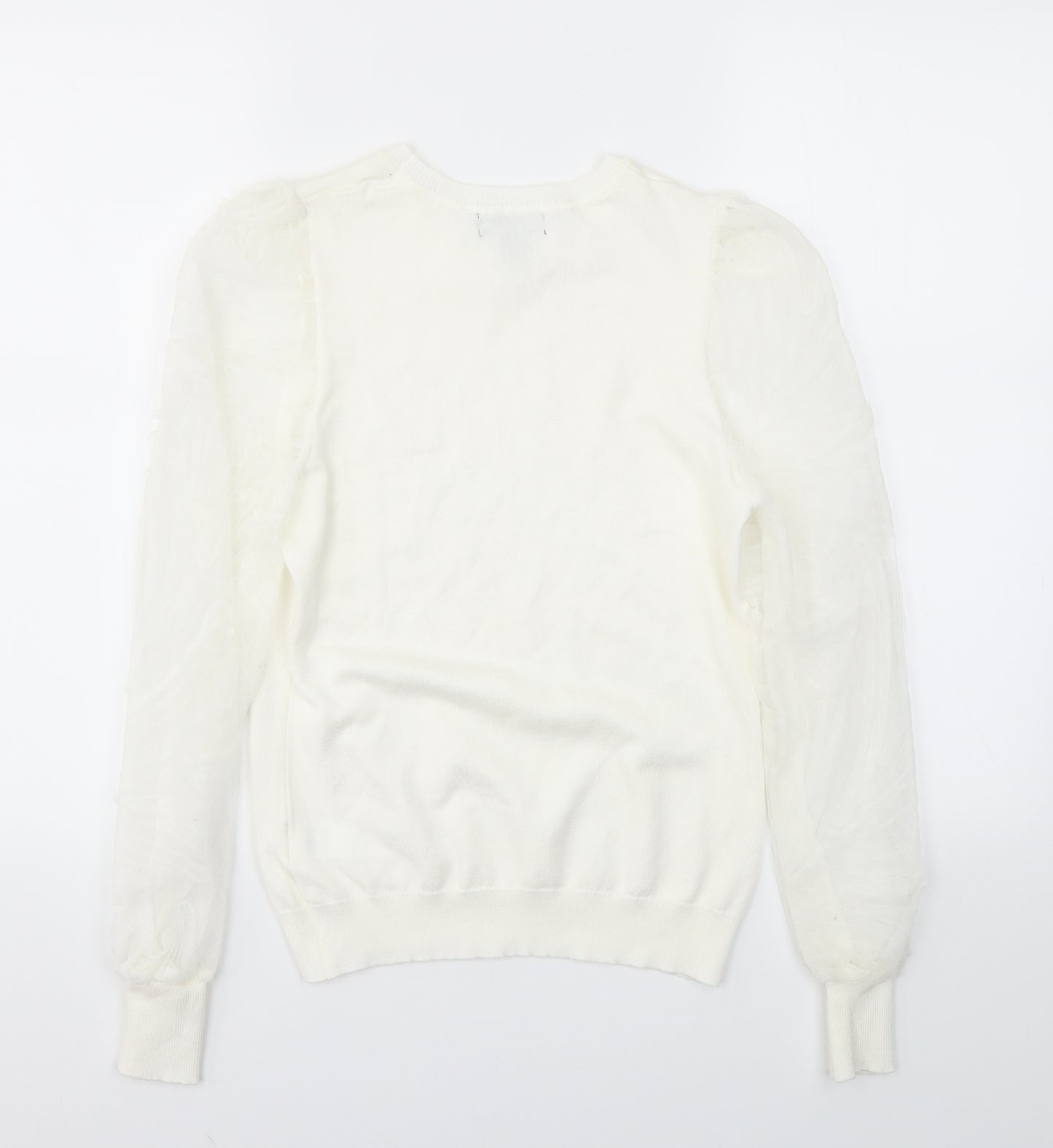 New Look Womens White   Pullover Jumper Size 8