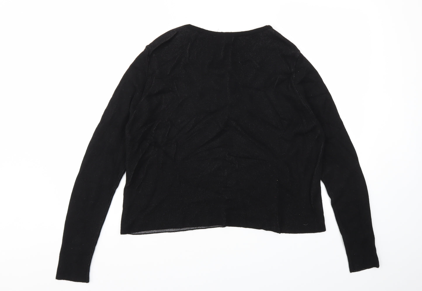 Mango Womens Black Camouflage  Pullover Jumper Size M