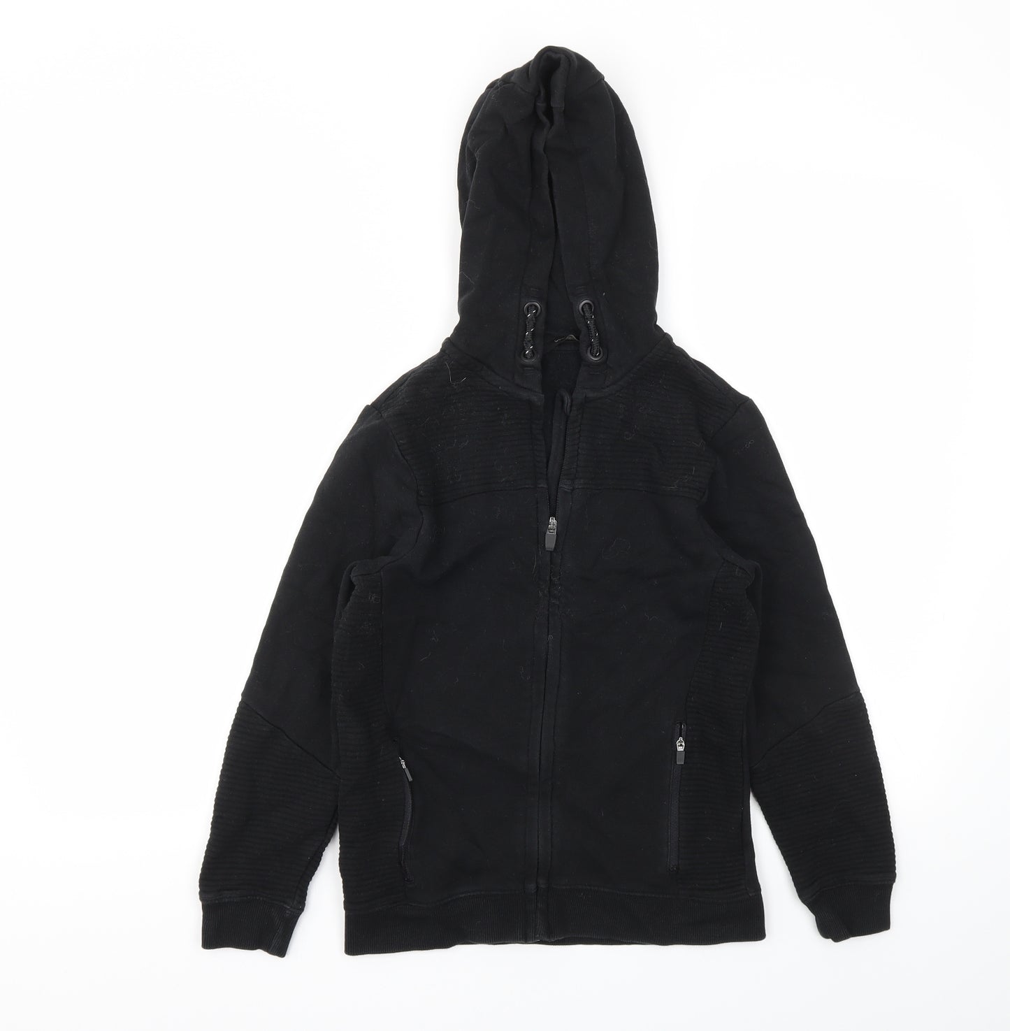 George Boys Black   Full Zip Jumper Size 9-10 Years