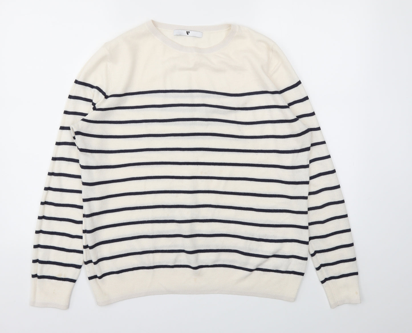 Very Womens Multicoloured Striped  Pullover Jumper Size 16