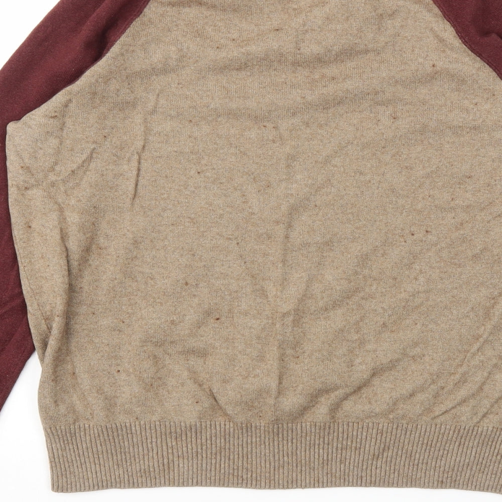 Penguin Mens Beige   Pullover Sweatshirt Size S