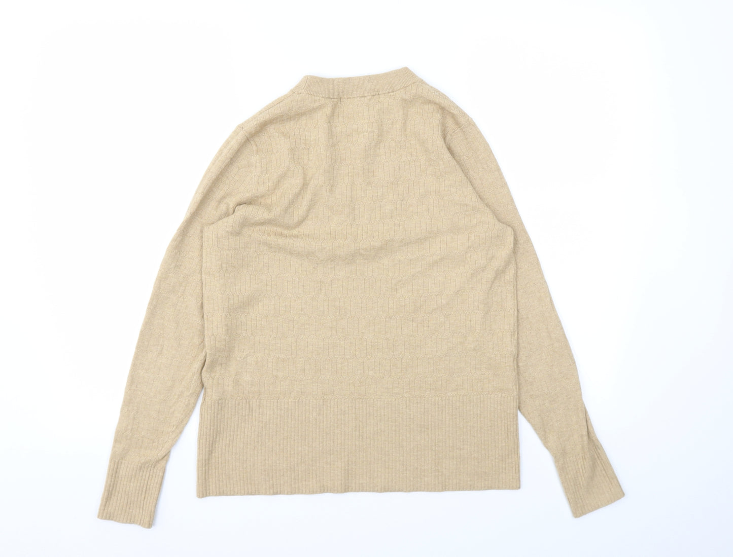M&S Womens Beige   Pullover Jumper Size 14