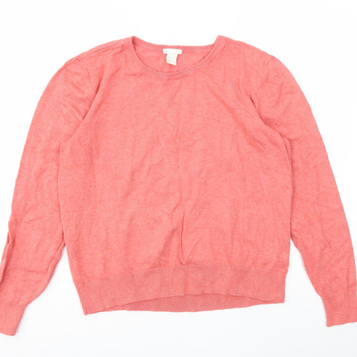 H&M Womens Pink   Pullover Jumper Size L