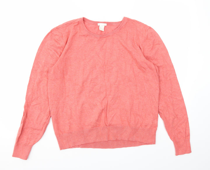 H&M Womens Pink   Pullover Jumper Size L