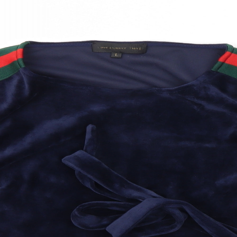 love other things Womens Blue   Pullover Jumper Size L
