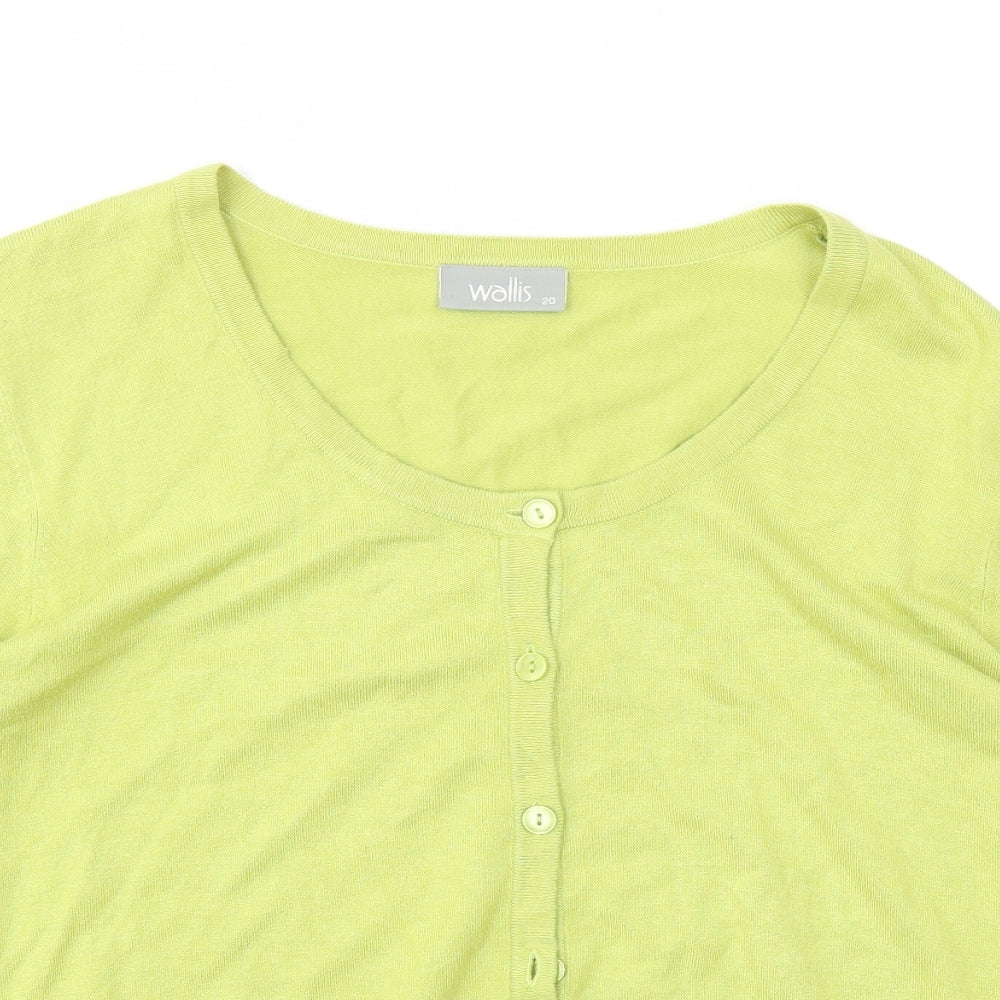 Wallis Womens Green   Cardigan Jumper Size 20