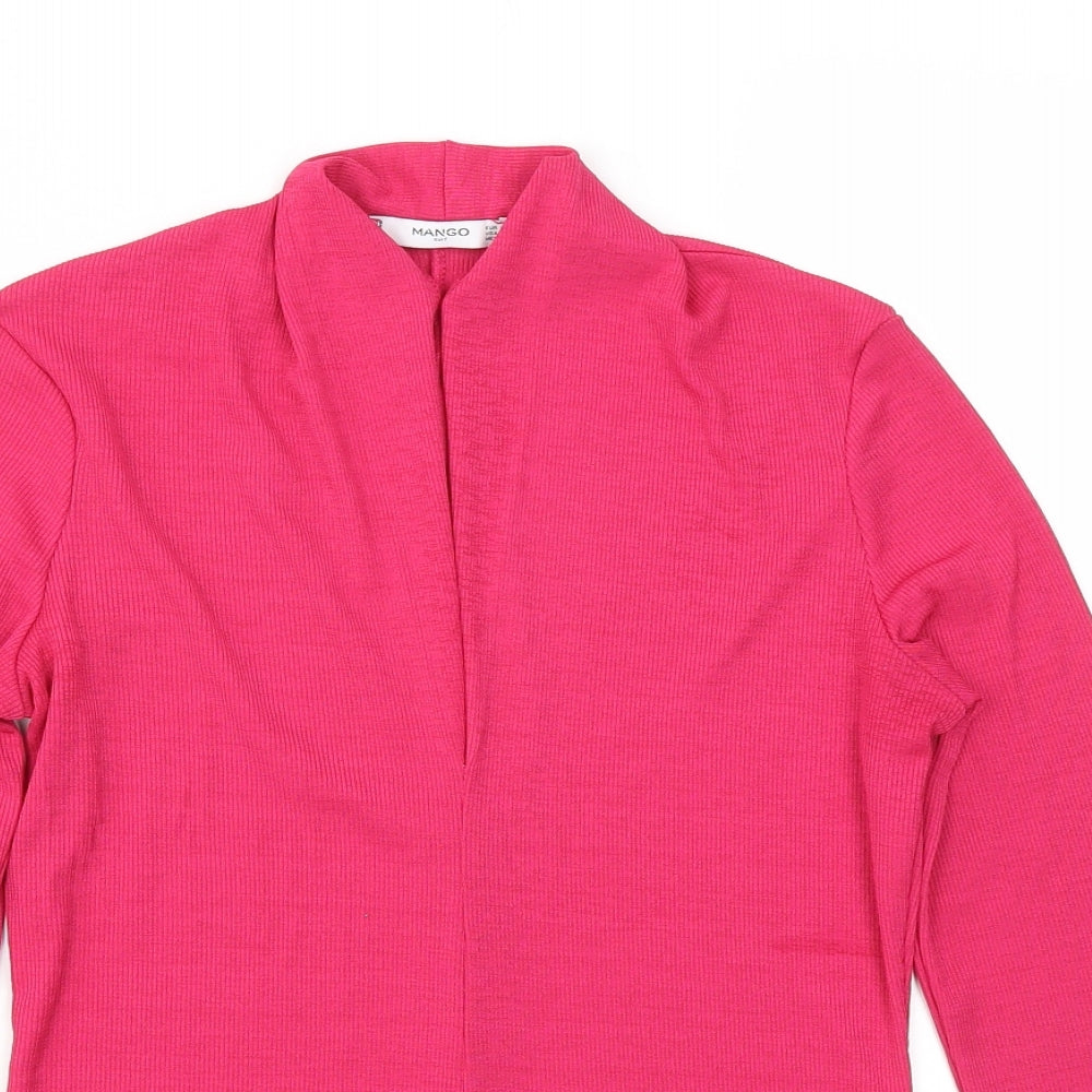Mango Womens Pink   Basic Blouse Size M
