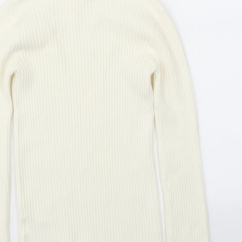 jhon lewis  Girls Ivory   Pullover Jumper Size 11 Years