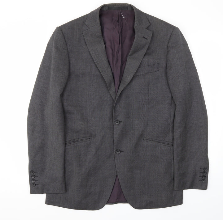 M&S Mens Grey Jacket Blazer Size 40
