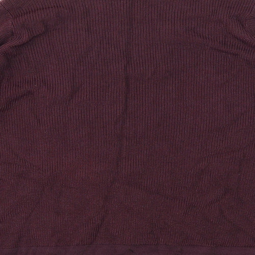 M&S Womens Purple   Basic T-Shirt Size 12