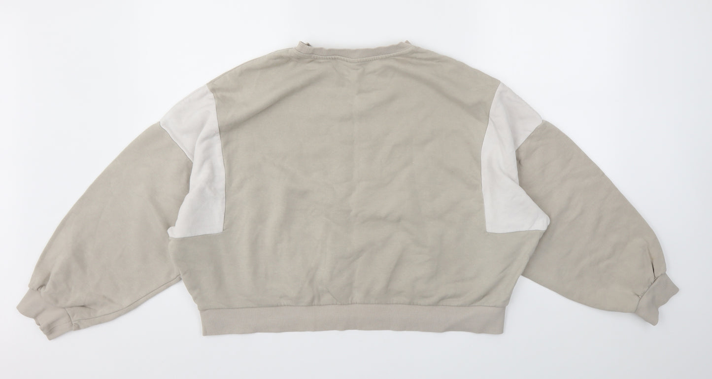 H&M Womens Beige   Pullover Jumper Size M