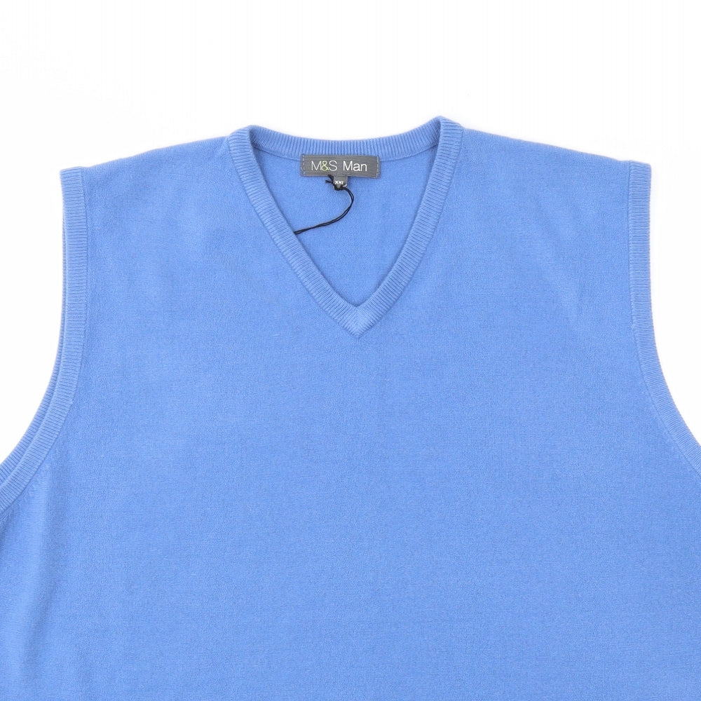 M&S Mens Blue   Pullover Sweatshirt Size 2XL