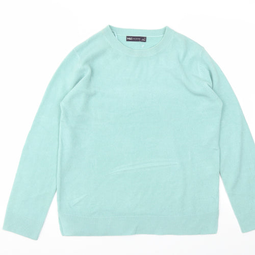 M&S Womens Blue   Pullover Jumper Size 12