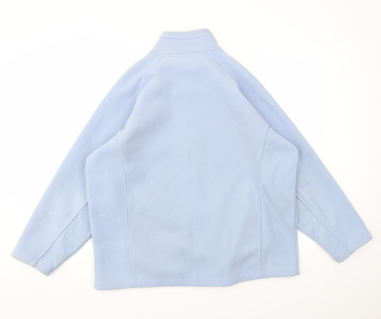 Bonmarché Womens Blue Houndstooth  Full Zip Jumper Size L