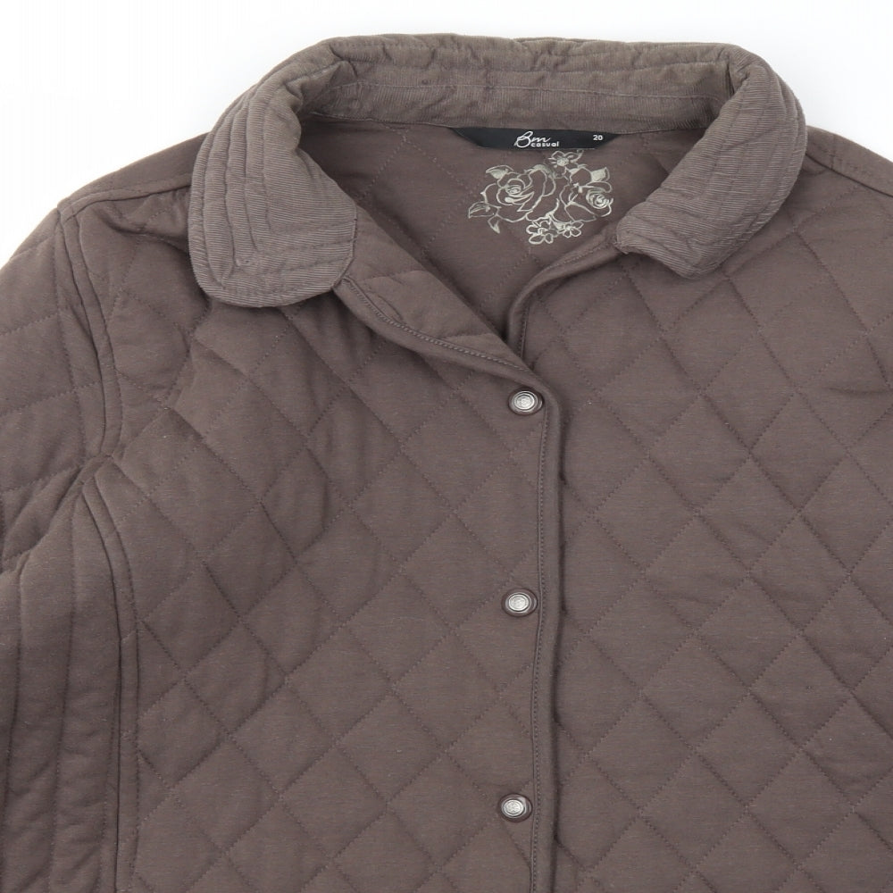 BHS Womens Brown   Jacket Coat Size 20