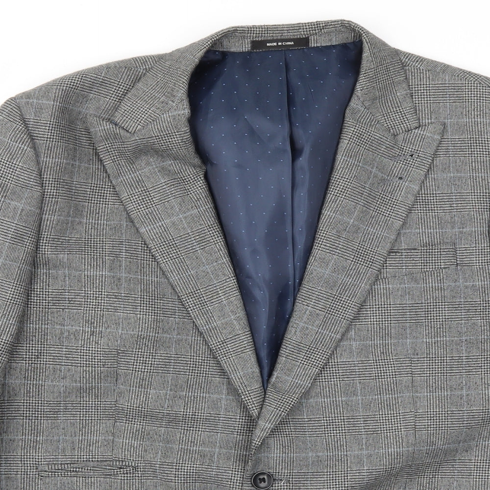 Cedar Wood State Mens Grey   Jacket Blazer Size 46
