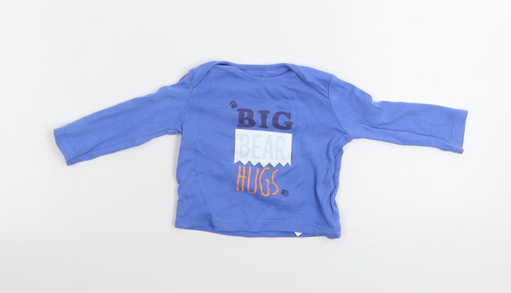 F&F  Boys Blue   Basic T-Shirt Size 3-6 Months