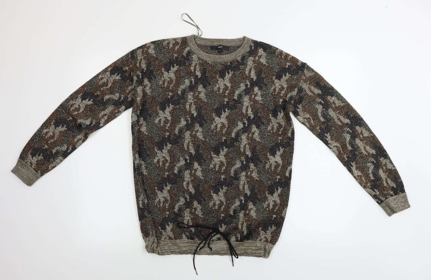 NEXT  Womens Brown Camouflage  Pullover Jumper Size 10