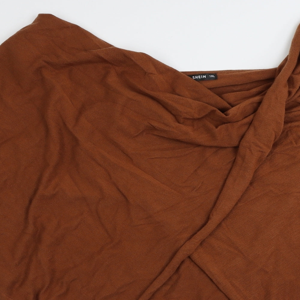 SheIn  Womens Brown   Pullover Jumper Size XL