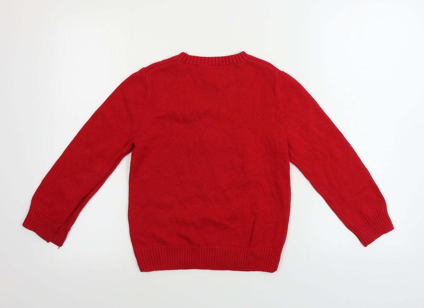 H&M  Boys Red   Pullover Jumper Size 6-7 Years