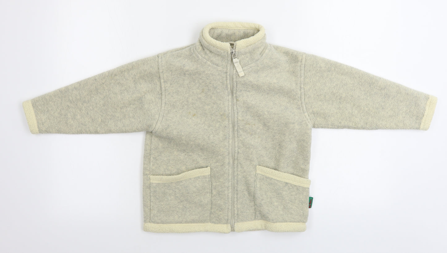 Mac Baaa  Boys Beige   Full Zip Jumper Size 5-6 Years