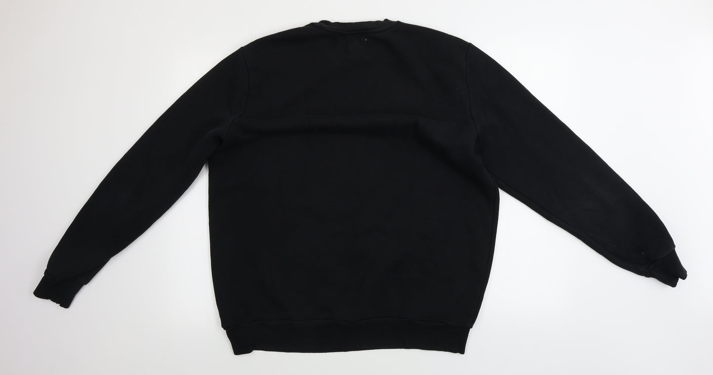 RESERVED Mens Black   Pullover Jumper Size XL