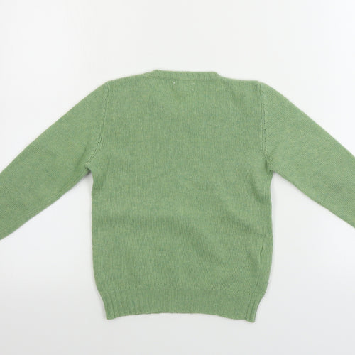 Preworn  Boys Green   Pullover Jumper Size 6 Years