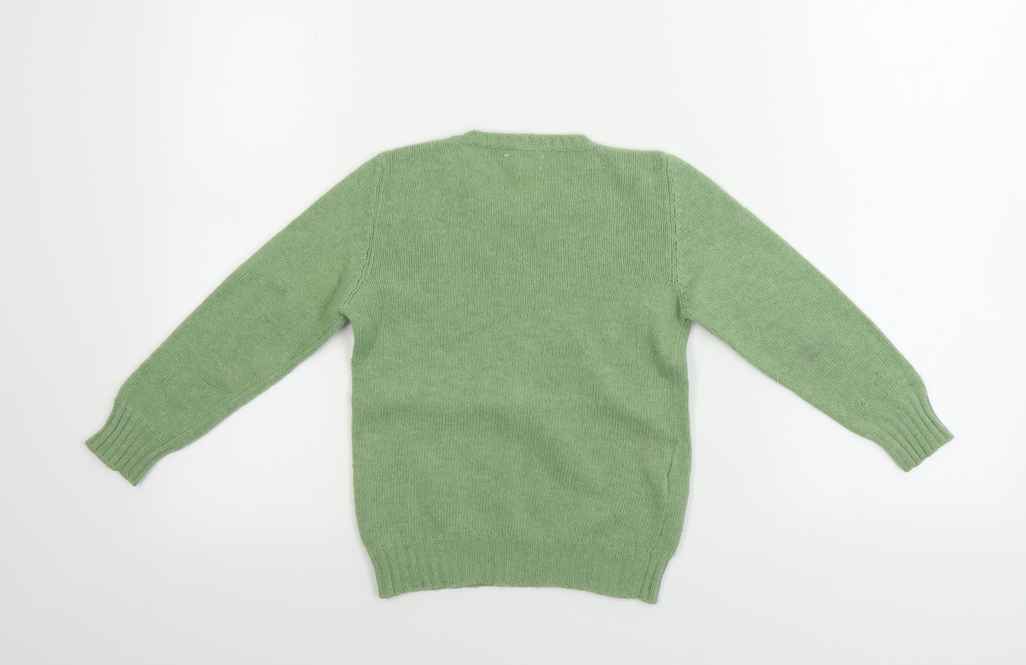 Preworn  Boys Green   Pullover Jumper Size 6 Years