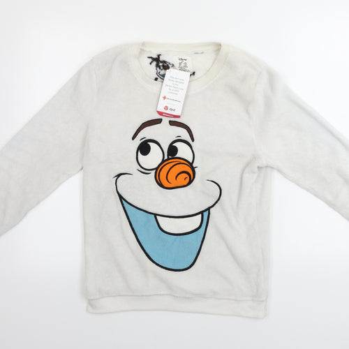 love to lounge       Womens White   Pullover Jumper Size XS