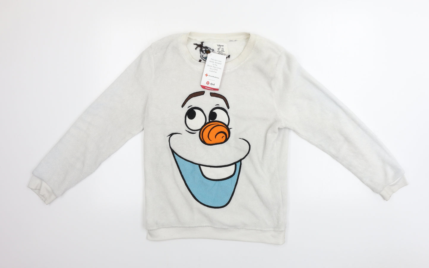 love to lounge       Womens White   Pullover Jumper Size XS