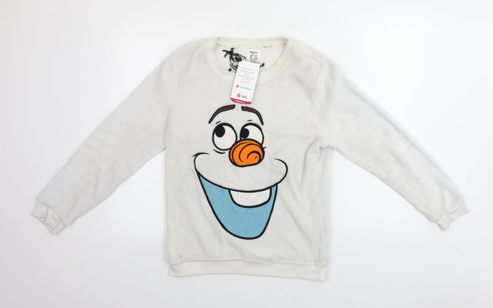 love to lounge       Womens White   Pullover Jumper Size XS