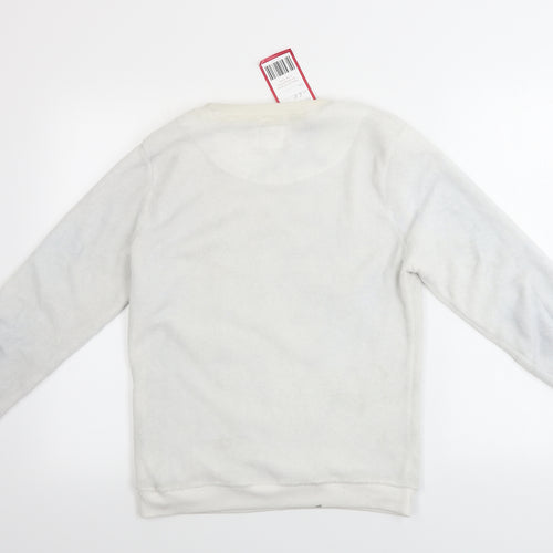 love to lounge       Womens White   Pullover Jumper Size XS