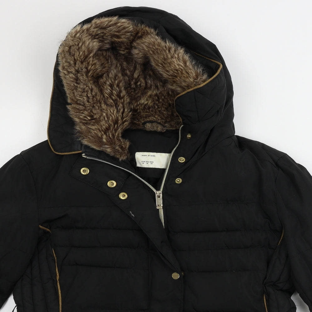 Preworn  Womens Black   Jacket Coat Size M