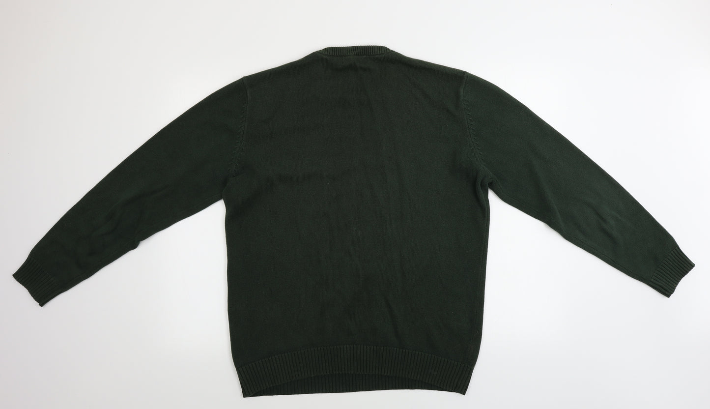 Maine New England  Mens Green   Pullover Jumper Size M