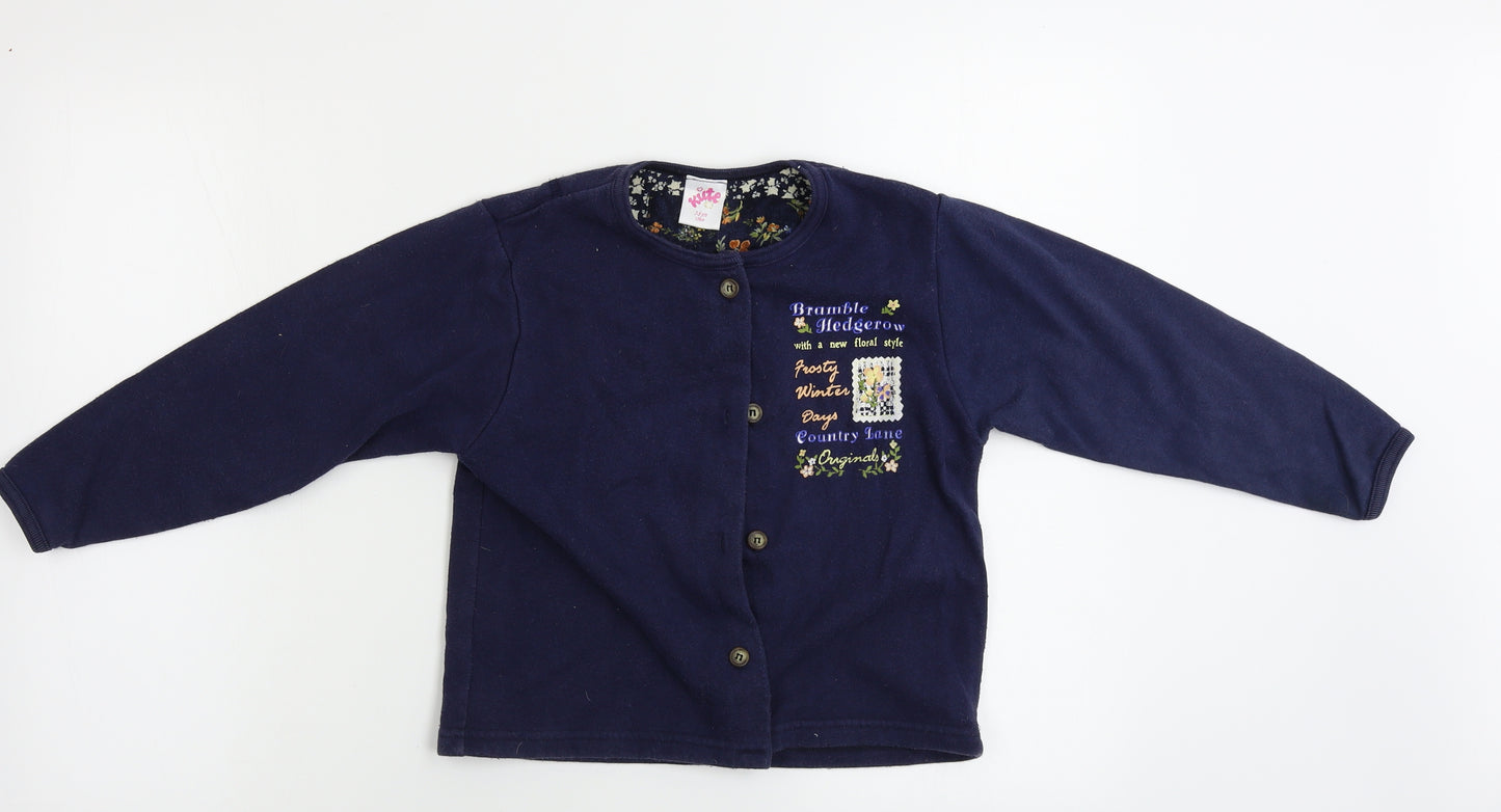 Kite Girls Blue   Cardigan Jumper Size 7-8 Years