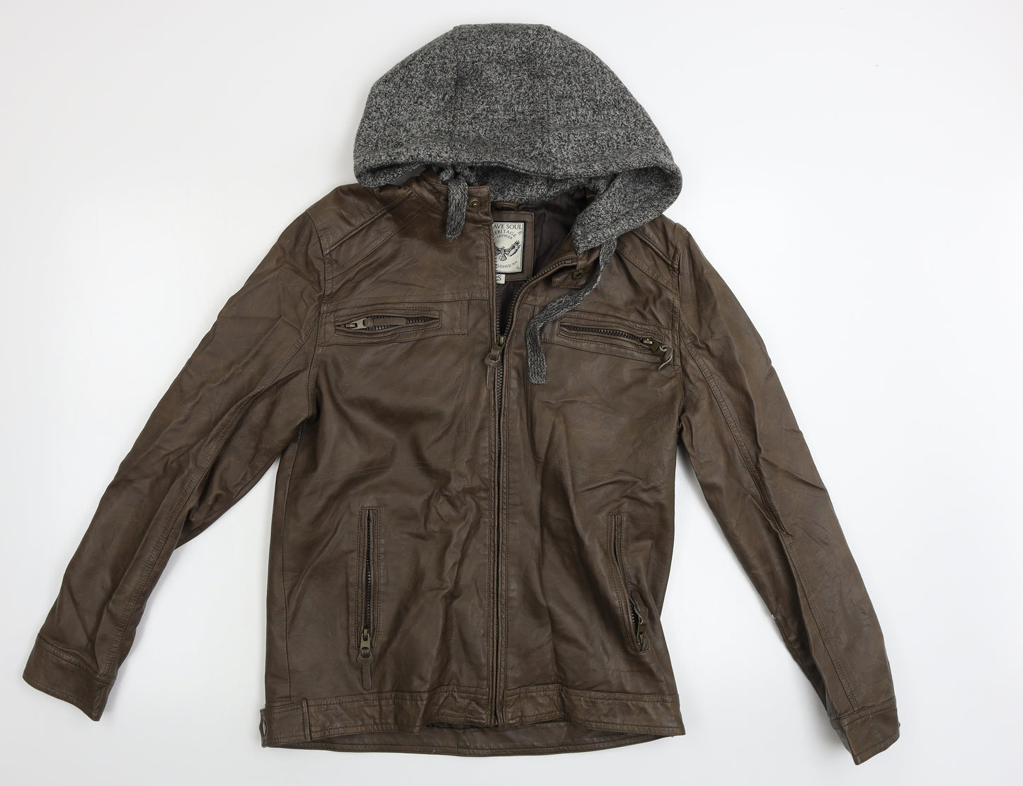 Brave Soul  Mens Brown   Jacket Coat Size S