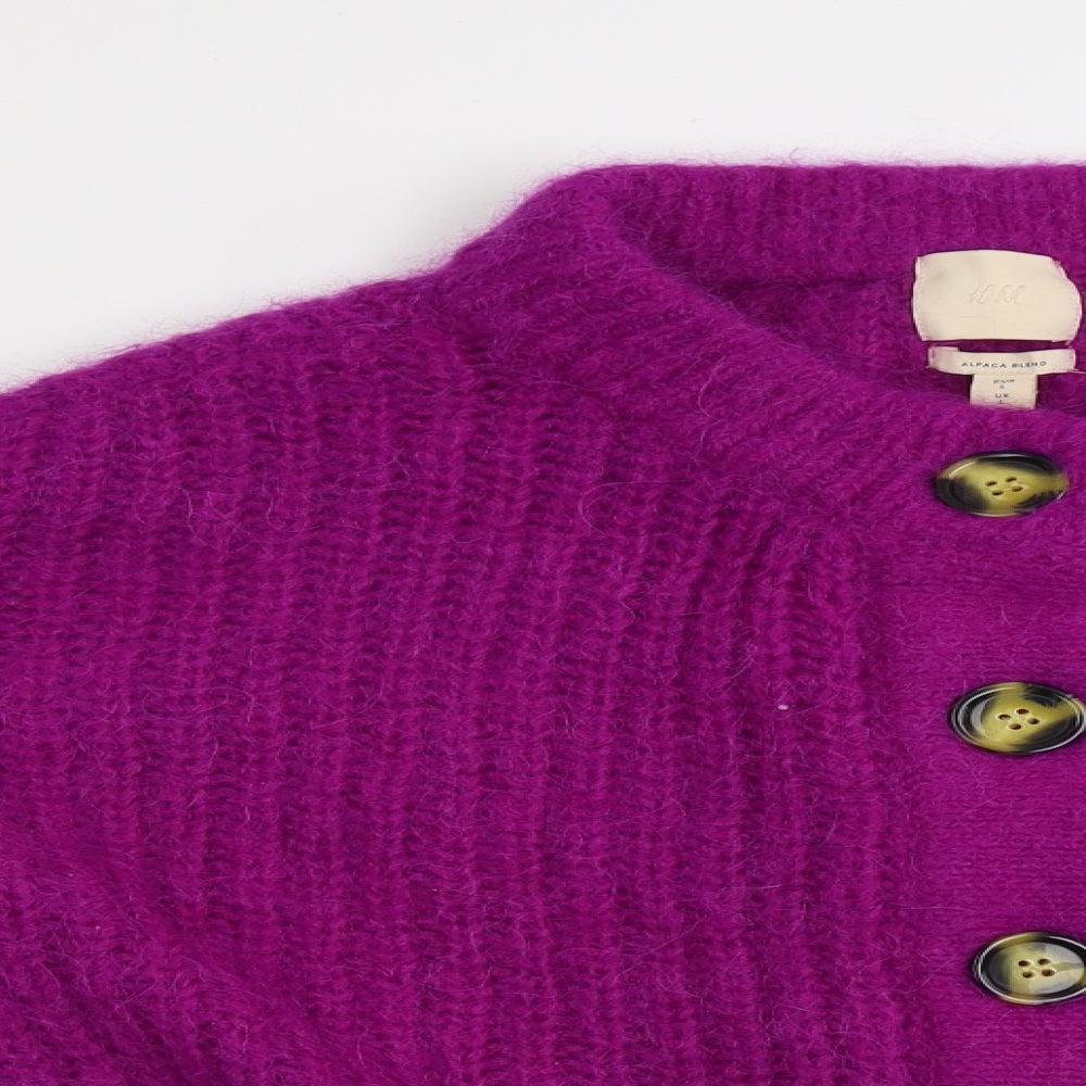 H&M  Womens Purple   Cardigan Jumper Size L