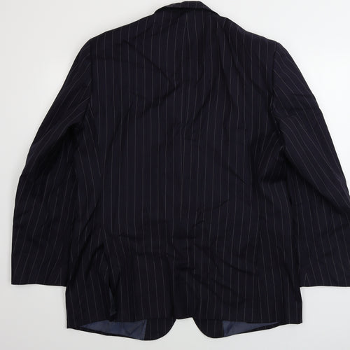 SW England  Mens Blue Striped  Jacket Blazer Size 42