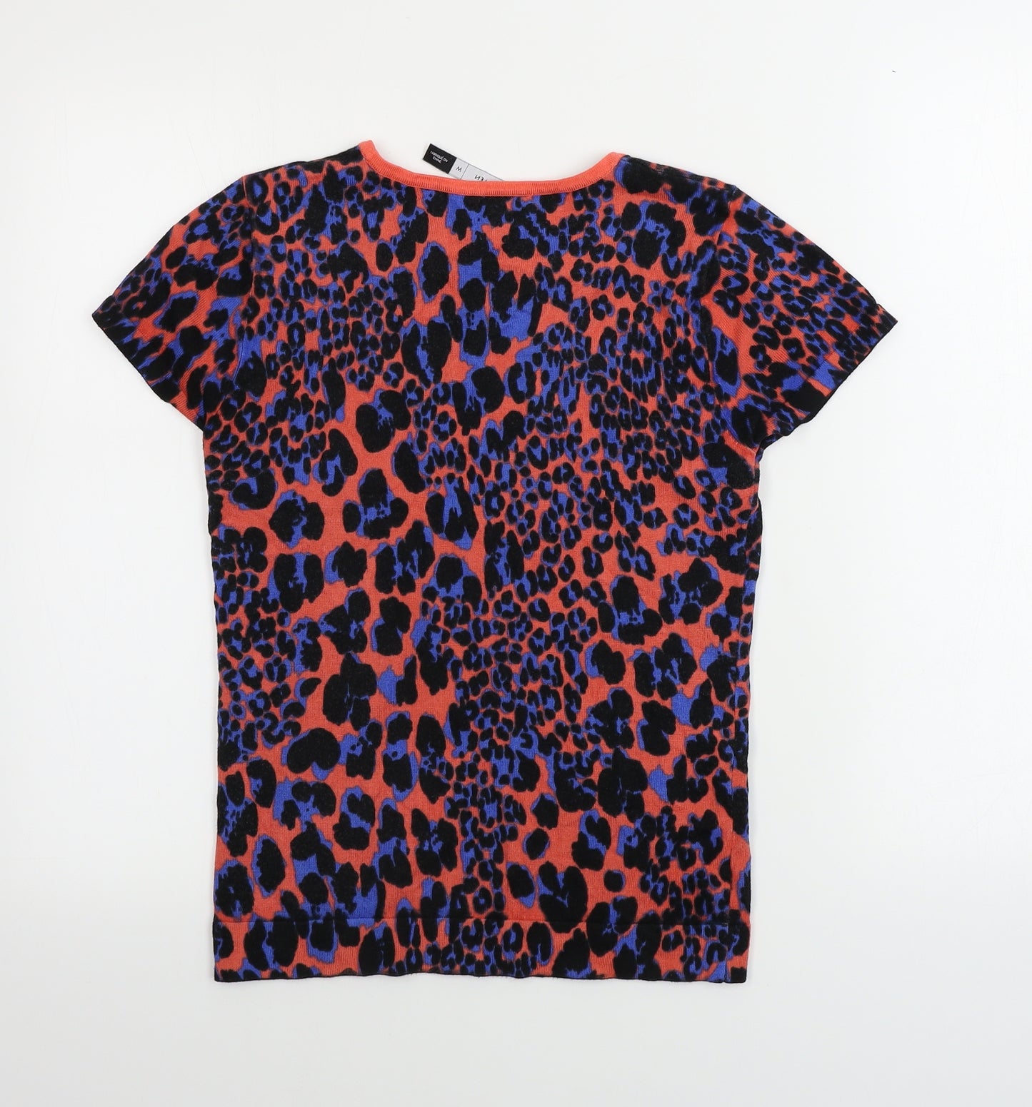 Karen Millen  Womens Pink Animal Print  Pullover Jumper Size M