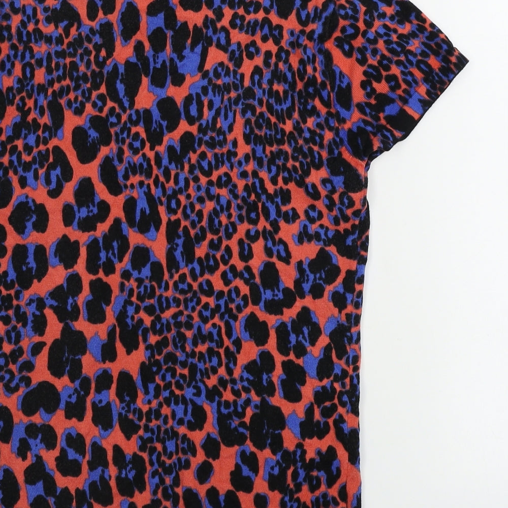 Karen Millen  Womens Pink Animal Print  Pullover Jumper Size M