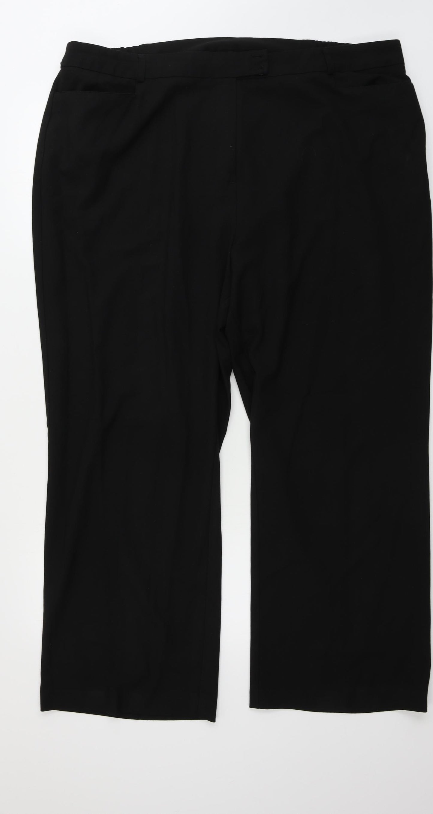 SLIMMA  Womens Black   Trousers  Size 22 L25 in